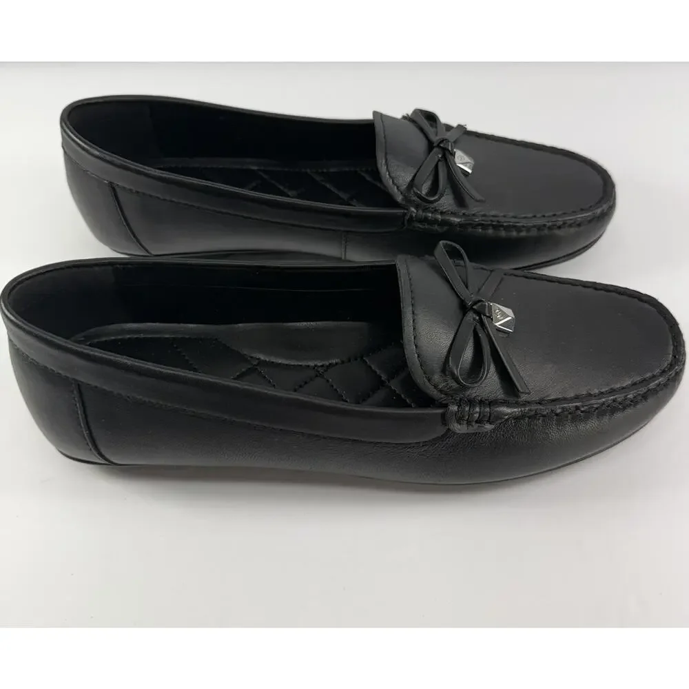 Michael Kors Juliette Moccasin Loafer Black Style 40S2JTFR1L 7.5M Excellent